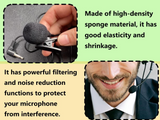 Pop Filter Headphone Microphone Foam Spit Guard Windscreen 18 Pieces