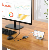 3 in 1 USB-C HUB Digital AV Multi Port Adapter Splitter USB 3.1 Type-C to 1 HDMI