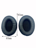 Oval ohrpolster für Kopfhörer Covers Sponge Leder Schwarz Universal Earpads