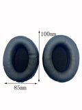 Oval ohrpolster für Kopfhörer Covers Sponge Leder Schwarz Universal Earpads