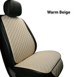 Large Flax Car Seat Cover Protector Linen Front Rear Back Cushion Protection