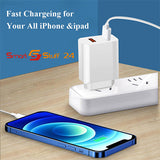 1X Schnellladegerät USB-C auf iPhone für iPhone 8,9,10,11 Mag Safe Netzteil PD