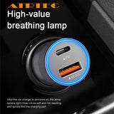 ATRTEC Dual KFZ Ladegerät USB C Autoladegerät Super Fast PD Zigarettenanzünder