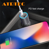 ATRTEC Dual KFZ Ladegerät USB C Autoladegerät Super Fast PD Zigarettenanzünder