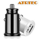 Mini 2 USB Zigarettenanzünder Ladegerät KFZ Auto adapter Handy stecker 12V/ 24V