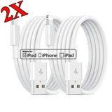 2X iPhone Ladekabel für original iphone 5 6 7 8 X XS XR 11 12 13 14 iPad 2M