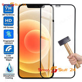 2 STÜCK ECHT Schutzglas für Apple iPhone 14 13 12 11 X XR XS 9D VOLL GLAS 9H