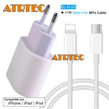 Schnell Ladekabel USB-C für iPad 10.5/12.9/Pro 11/Pro 12.9 Netzteil Kabel PD