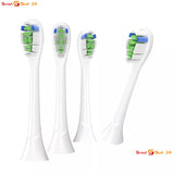 4 Stück Ersatzbürstenköpfe Zahnbürste für Philips Sonicare Aufsteckbürsten