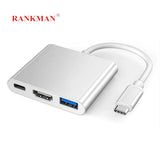 Typ C auf 4K HDMI Kompatible USB 3.0 USBC HDMI Hub für Macbook Pro Samsung TV
