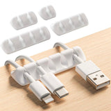 Kabelhalter,Schreibtisch-Organizer,Kabelmanager,Kabelführung,selbstklebe 5 Pcs