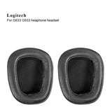 Ersatz-Ohrpolster für  Kopfhörer Logitech G633 G933 Schwarz Premium Qualität
