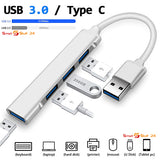 USB-Hub USB 3.0 Schnellladung 4 in 1 Multi Splitter OTG Top Qualität