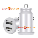 1X 5A Schnellladegerät Mini Dual USB Autoladegerät + iPhone Kabel für Handy