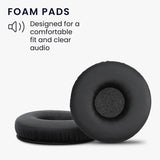 Ersatz-Ohrpolster für  Kopfhörer Sony MDR-XB650 Schwarz Premium Qualität