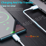 2X USB Typ C Ladekabel Datenkabel für Samsung, HTC ,Huawei, Xiaomi, Oppo, LG 1M