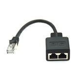 RJ45 Ethernet Splitter Verteiler 1 auf 2 Netzwerkadapter, Buchse Adapterkabel