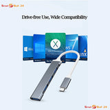USB C HUB 3.0 Typ C 4 Port Multi USB Splitter Adapter OTG Top Qualität
