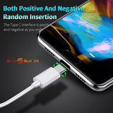 2X USB Typ C Ladekabel Datenkabel für Samsung, HTC ,Huawei, Xiaomi, Oppo, LG 1M