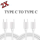 2X USB Typ C Ladekabel Datenkabel für Samsung, HTC ,Huawei, Xiaomi, Oppo, LG 1M