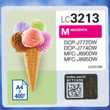 Brother Strahldrucker Tintenpatrone LC-3213M Patrone Ink Magenta HC Tinten Cartr