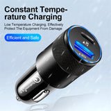 ATRTEC Dual KFZ Ladegerät USB C Autoladegerät Super Fast PD Zigarettenanzünder