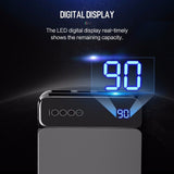 ROCK 10000mAh Power Bank mit Digitalanzeige Typ C 5V 3A iphone X Samsung Xiaomi