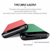 ROCK 10000mAh Power Bank mit Digitalanzeige Typ C 5V 3A iphone X Samsung Xiaomi
