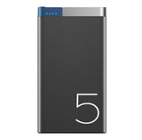 ROCK 5000 mAh Power Bank,tragbares dünnes iPhone Samsung Xiaomi Metal Alloy