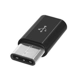 Type C USB 3.1 Male to Micro USB Female Converter Adapter Konverter Schwarz Weiß