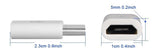 Type C USB 3.1 Male to Micro USB Female Converter Adapter Konverter Schwarz Weiß