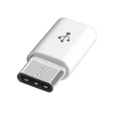 Type C USB 3.1 Male to Micro USB Female Converter Adapter Konverter Schwarz Weiß