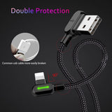 USB 90 degree IPhone X 8 7 6 5 6 Samsung Type C Huawei Sony Charging cable top