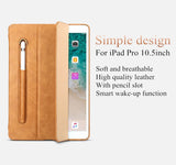iPad Pro 10.5 Luxus leder schutzhülle tasche cover Flip wallet sleep wake 2017