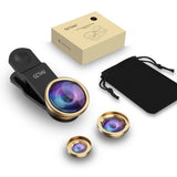 Universal 3 in1 Weitwinkel Makro Fisheye Objektiv Kamera fur iPhone Samsung HTC
