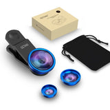Universal 3 in1 Weitwinkel Makro Fisheye Objektiv Kamera fur iPhone Samsung HTC