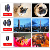 Universal 3 in1 Weitwinkel Makro Fisheye Objektiv Kamera fur iPhone Samsung HTC