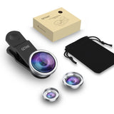 Universal 3 in1 Weitwinkel Makro Fisheye Objektiv Kamera fur iPhone Samsung HTC