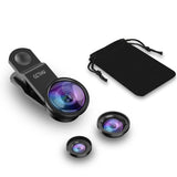 Universal 3 in1 Weitwinkel Makro Fisheye Objektiv Kamera fur iPhone Samsung HTC