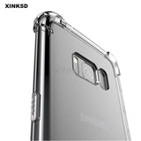 Stoßfestes klares Handy Hülle für Samsung Galaxy J3 J4 J5 J6 J7 Schutzhüllen