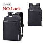 15,6 Zoll Anti-Diebstahl wasserdichter Laptop Rucksack mit USB Aufladung Macbook