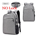 15,6 Zoll Anti-Diebstahl wasserdichter Laptop Rucksack mit USB Aufladung Macbook