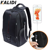 KALIDI Wasserdichter Laptop-Rucksack 15,6-17,3 Zoll Notebook Tasche 15-17 Zoll