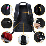 KALIDI Wasserdichter Laptop-Rucksack 15,6-17,3 Zoll Notebook Tasche 15-17 Zoll