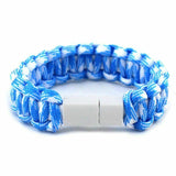 Seil Armband für Samsung Xiaomi Android USB Datenkabel Multifunktion für Men