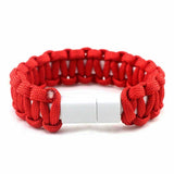 Seil Armband für Samsung Xiaomi Android USB Datenkabel Multifunktion für Men