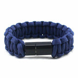 Seil Armband für Samsung Xiaomi Android USB Datenkabel Multifunktion für Men