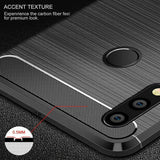 Huawei P20 Lite Fall Abdeckung Carbon zurück Stoßfest Silikon TPU Schutzhüllen