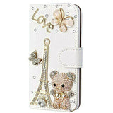 Strass PU Filp Schutzhüllen Wallet Case für Samsung S5 S6 S8 S7 edge S9 Plus TOP