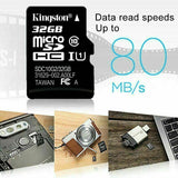 Kingston Micro SD Card 16GB 32GB 64GB 128GB Class10 Flash Memory Card Canvas